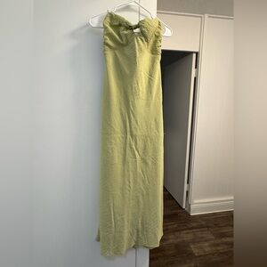Abercrombie & Fitch Light Green Strapless Dress